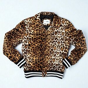 Fashion Nova Men Leopard Print Varsity Jacket